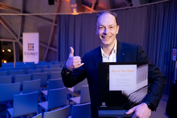 CIONET Belgium - What's Next 2019 - Annual Event - Bjorn van Reet - Speaker of the Year
