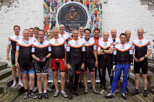 Team CIONET tijdens de CIONET IT Leaders Cycling Challenge 2016