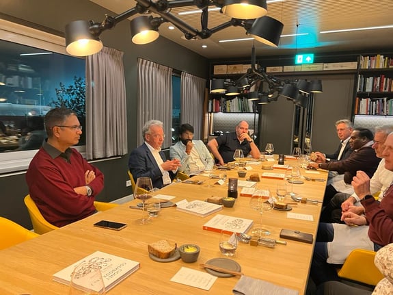 NL20231031 CIO dinner at Michelin star restaurant Wils in Amsterdam The Netherlands
