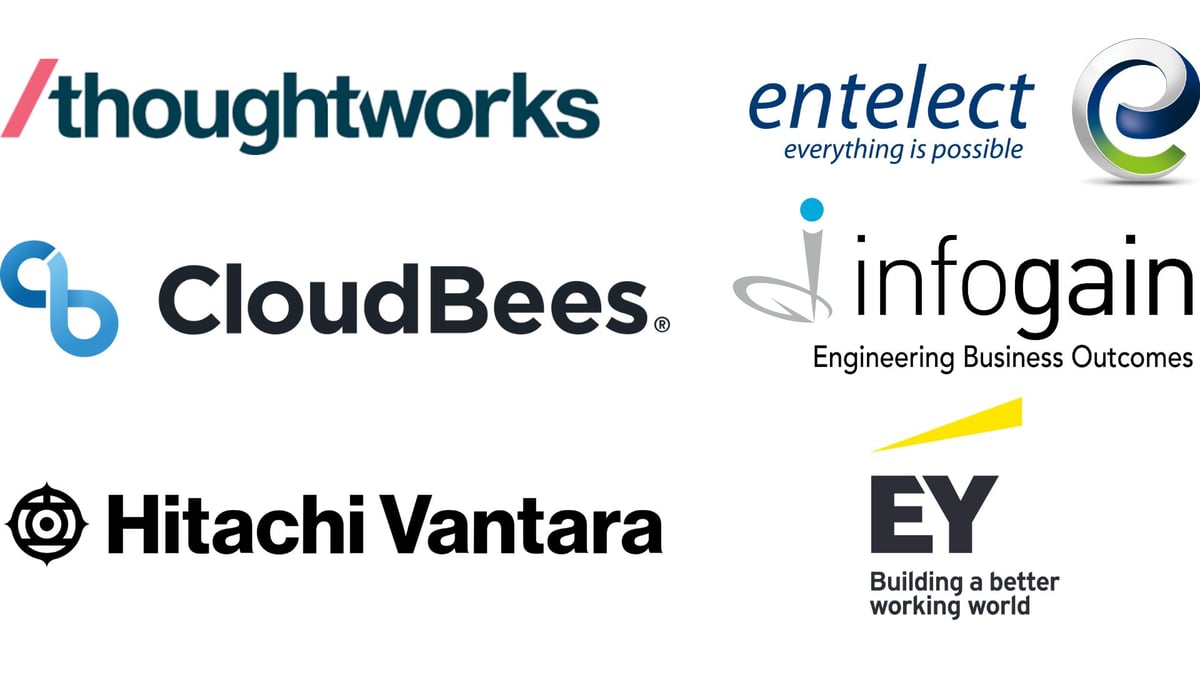 CIONET UK Business Partners 2023 - CloudBees - Infogain - Hitachi Vantara - EY
