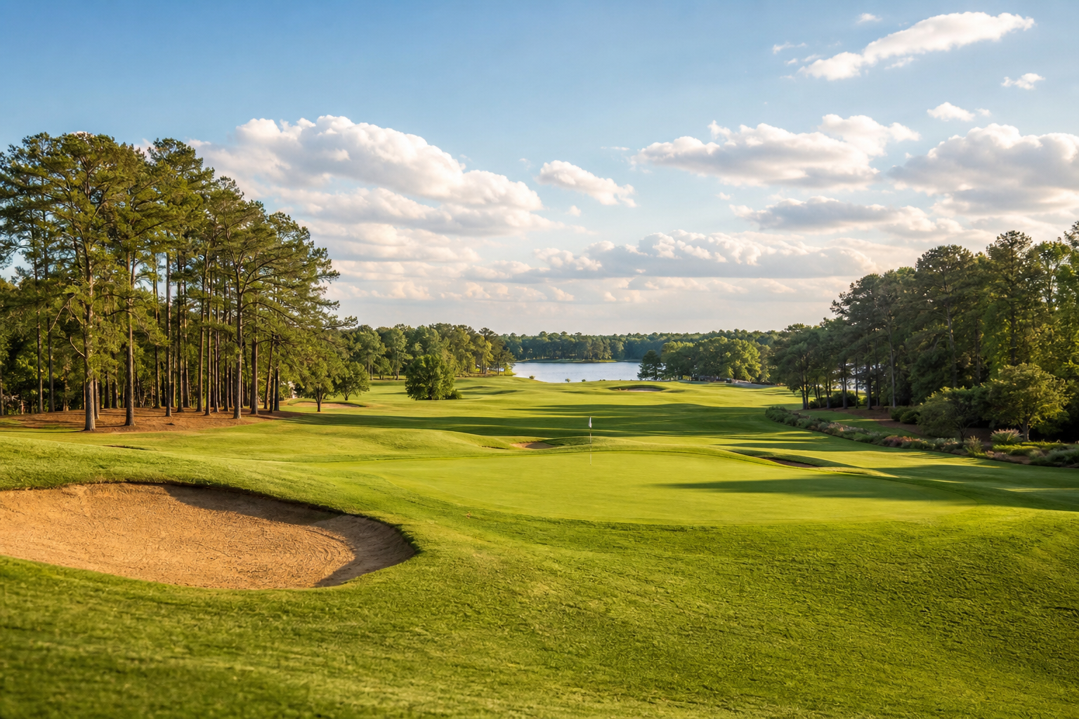 Golf Course at Dusk