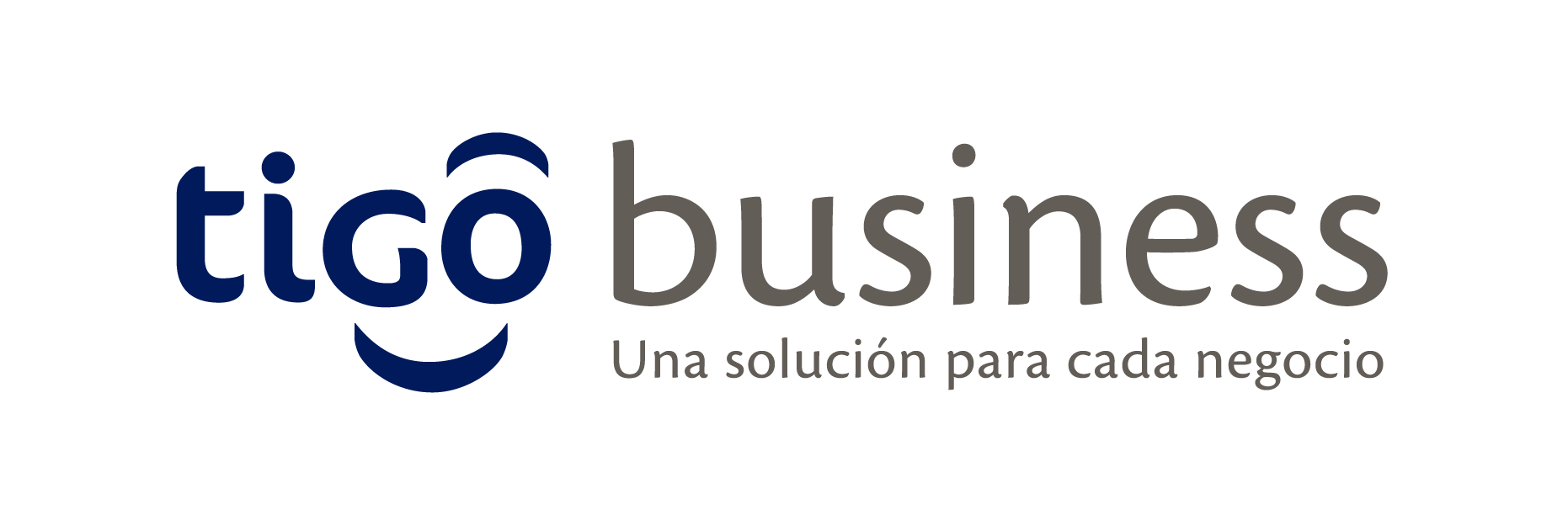 Logo tigo business pleca blanco