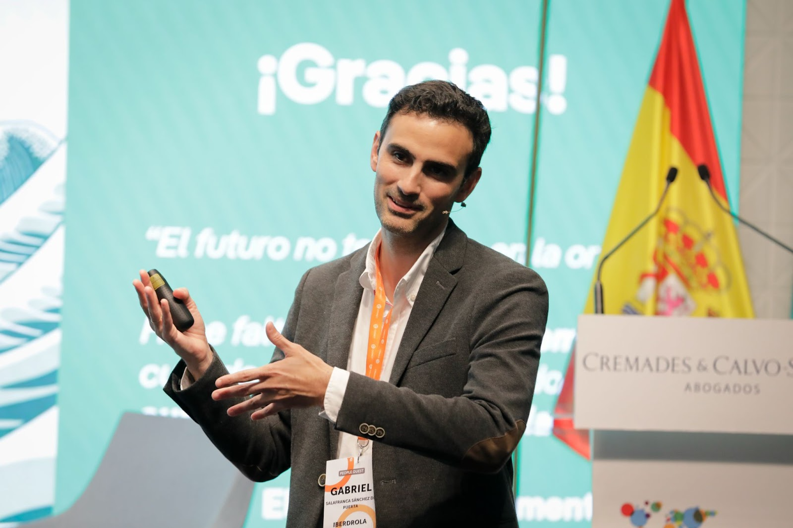 Speaker on stage photo 2
